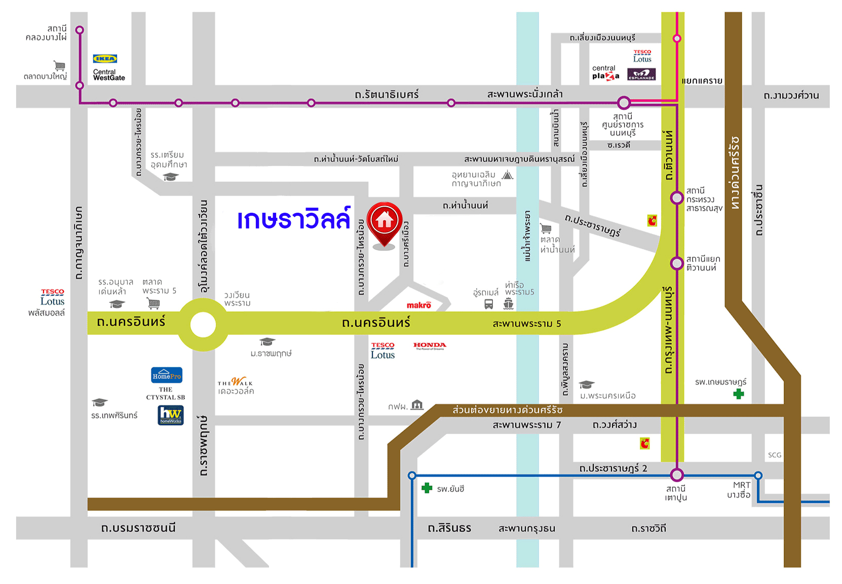 บ้านมือสองตกแต่งใหม่ ม.เกษราวิลล์ บางกรวย-ไทรน้อย ทาวน์เฮ้าส์ 2 ชั้น เนื้อที่ 16 ตร.ว. ฟังก์ชัน 2 ห้องนอน 2 ห้องน้ำ 1 ที่จอดรถ พร้อมเข้าอยู่ เดินทางสะดวก เข้า-ออกได้หลายเส้นทาง ทั้ง ถ.ราชพฤกษ์ และ ถ.ติวานนท์ ใกล้ทางด่วน "ศรีรัช" และรถไฟฟ้า "สถานีแยกติวานนท์"